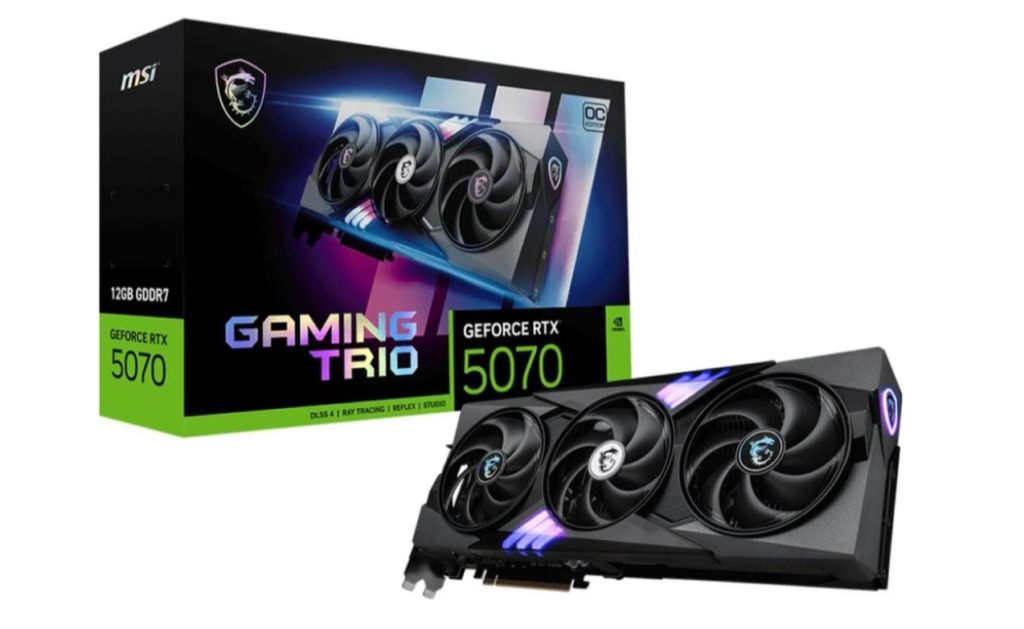 Видеокарта MSI GeForce RTX 5070 12G GAMING TRIO OC (912-V532-029)