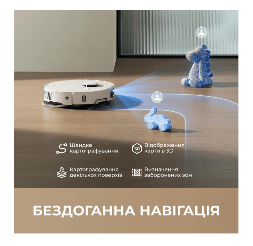 Робот-пылесос с влажной уборкой Dreame Bot L10s Ultra Gen 3 White (RLL53SE-wh)