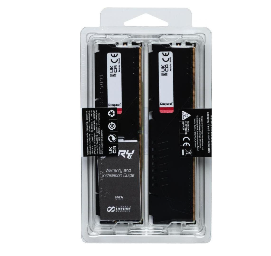 Память для настольных компьютеров Kingston FURY 32 GB (2x16GB) DDR5 6000 MHz Beast Black (KF560C36BBE2K2-32)
