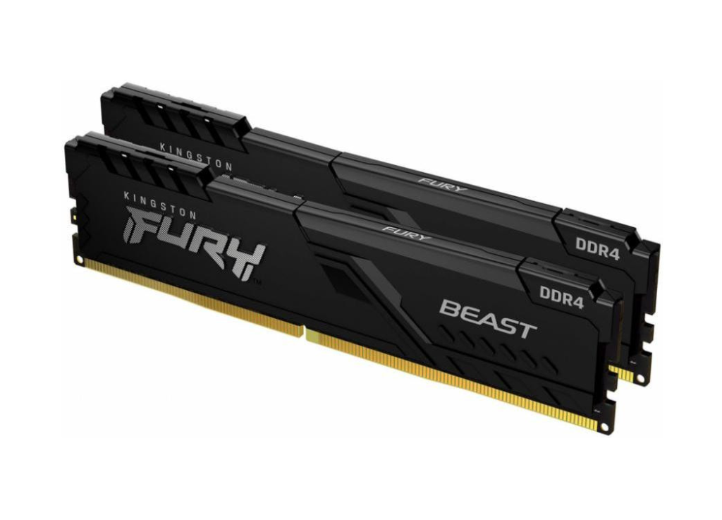 Память для настольных компьютеров Kingston FURY 32 GB (2x16GB) DDR4 3600 MHz Beast Black (KF436C18BBK2/32)