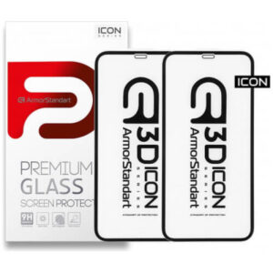 Защитное стекло Armorstandart Icon 3D для Apple iPhone 17e/16e/14/13/13 Pro Black (ARM60001)