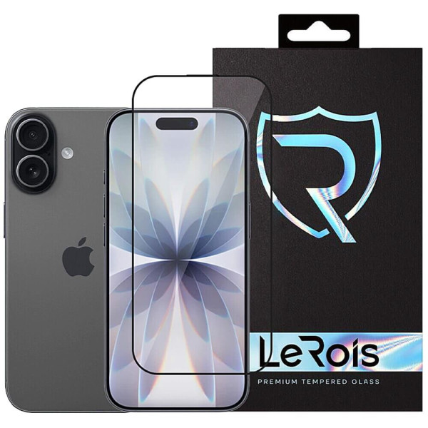 Защитное стекло LeRois for iPhone 17 3D (Black)