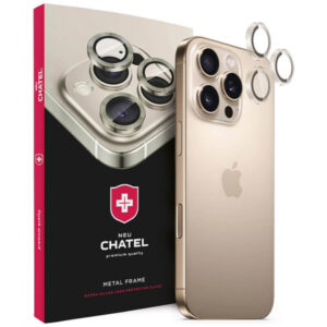 Защитное стекло для камеры NEU Chatel Metal Frame Lens Protector Glass for iPhone 17 Pro/17 Pro Max Transparent